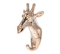 VALICLUD Giraffe Wall Hook Animal Modeling Decorative Resin Wall Coat Hook Gold Finish for Home Entrance Bedroom Bathroom Hanging