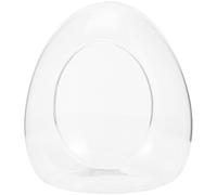 VALICLUD Glass Ecological Moss Growing Bottle Micro Landscape Diy Terrarium Container for Indoor Succulent Plants Large Egg-shaped 15x17cm Gardening Decor