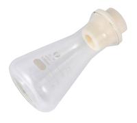 VALICLUD Glass Erlenmeyer Flask 100ml Wide Neck Conical Beaker with Stopper Chemistry Standard Laboratory Flask for Lab Experiments and Scientific Use