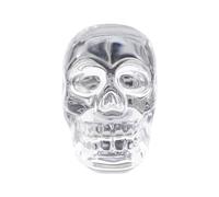 VALICLUD Glass Skull Head Knob Handle for Cabinets and Drawers, Sturdy Structure with Easy Installation, Elegant Vintage Style Suitable for Bedroom Door Knobs and Dresser Handles