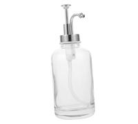 VALICLUD Glass Syrup Dispenser with Pump Lid Reusable Honey Bottle for Station Lotion Bottle Design for Kitchen Supplies Easy Identification of Contents
