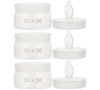 VALICLUD Glass Weighing Bottles Low Form Glass Sampling Weighing Jars 3pcs with Lid Safe and Practical for Laboratory Use for Laboratory Experiment and Interest Development