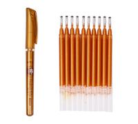 VALICLUD Glitter Pen Refills Ink Pen Refills 0.7mm Fine Tip Portable Easy to Operate Plastic Material for Sutra Copying Adults Professionals