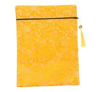 VALICLUD Golden Bible Covers Bag with Zipper Tassel, Cloth Fabric Book Carrying Case for Protecting and Packaging Scriptures, Stylish Design for Everyday Use and Religious Ceremonies