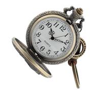 VALICLUD Golden, Hollow Pocket Watch Pendant Accurate Time Keeping, Retro Quartz Watch in Top-Grain Cowhide and Alloy, for Men and Chefs, Christmas Wedding Gift