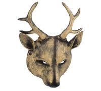 VALICLUD Golden Pu Deer Mask Realistic Halloween Cosplay Headpiece