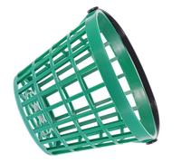 VALICLUD Golf Ball Basket Nylon Storage Bucket Leak out Soil and Dirt Easy to Maintain Emerald Ball Basket for Outdoor Golf Practice