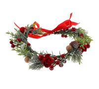 VALICLUD Green Plant Wreath Hairband Delicate Floral Crown for Women Artificial Flower Garland Headpiece for Wedding Cosplay Made of Fresh-looking Leaves and Flowers