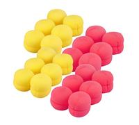 VALICLUD Hair Curler Sponge Balls 4 Sets Mushroom Design Hair Styling Sponge Rollers for Women Red and Yellow for Diy