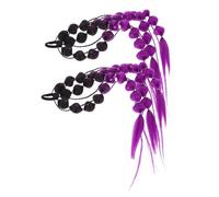 VALICLUD Hair Extensions Bubble Ponytail Braided Braid Extensions for Women Long Hair Tie Girls for Festival Rave