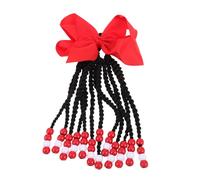 VALICLUD Hair Extensions Ponytail: Kids' Clip-In Dread Ponytail Extensions With Beads And Clip - Creative Hair Accessories For Girls - For Parties Costumes And Everyday Play