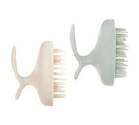 VALICLUD Hair Scalp Lightweight Shampoo Brush 2pcs Dual-Purpose Hair Scalp Scrubber Design Hips TPE Material Random Color
