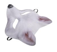 VALICLUD Half Face Fox Mask for Halloween and Carnival Animal Cosplay Accessory with Comfortable Secure Fit Versatile Masquerade Party Mask for Adults Festive Fox Face Decoration