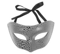 VALICLUD Half Face Mask: Halloween Creepy Crack Masquerade Mask For Adults - Plastic Costume Accessory Face Cover For Carnival Cosplay Festival Parties