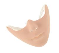 VALICLUD Half Face Mechanical Mask for Men, Beige Plastic Halloween Cosplay