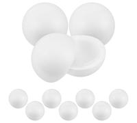 VALICLUD Half Sphere Polystyrene Foam Balls 6Pcs 10Cm White Hollow for Art Projects and Event Decoration