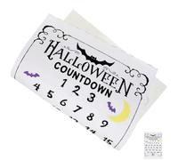 VALICLUD Halloween Advent Calendar Decoration with Creative Pvc Design, Timely Reminders for Halloween, to Decorate Your Home or Office Counter, Traditional Countdown Ornament for Festive