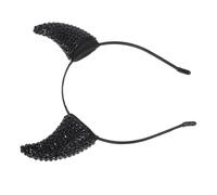 VALICLUD Halloween Devil Headband Rhinestone Sparkly Cow Horns Demon Costume Accessories for Fancy Dress Party