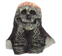 VALICLUD Halloween Horror Skull Mask Scary Full Head Horror Mask With Movable Jaw Realistic Zombie Face Covers Creepy Cosplay Prop For Halloween Carnival Costume Party