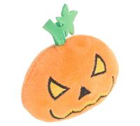 VALICLUD Halloween Interactive Cat Chew Pumpkin Shape with Squeaker, Sturdy Plush Molar for Indoor Cats and Kittens, Cute Halloween Pet Teething