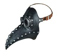 VALICLUD Halloween Mask Doctor Costume PU Masks Gothic Steampunk Doctor Hat Bird Masks Long Nose