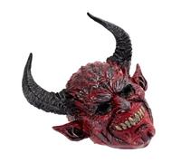 VALICLUD Halloween Scary Devil Horn Mask Eye Catching Monster Face Mask for Parties Cosplay Themed Events Comfortable Fit with Airflow Unique Horror Costume Prop