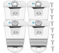 VALICLUD Ham Radio Mic Hanger Clips 4Pcs Metal Lightweight with Screws Easy Installation for Car and Vehicle