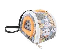 VALICLUD Hamster Carrier Bag Pet Carrier Large Capacity Hand Carry Belt Detachable Shoulder Strap Canvas Plush Pp Cotton Travel Outdoor for Chipmunk Dwarf Hamster