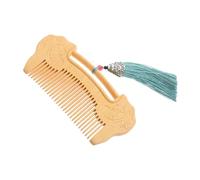 VALICLUD Hand Polished Boxwood Comb with Ruyi Lock Pattern Fine Tooth Design for Hair and Beard Care Gentle Scalp Massage Tool present for Women and Men