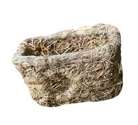 VALICLUD Hand-woven Double Entrance Small House Nest for Rabbits and Small Animals, Safe Cozy Sleeping and Playing Shelter, Natural Breathable Supply