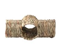 VALICLUD Hand Woven Hamster Tunnel Chinchilla Hideaway Relieves Boredom Improves Overall Health Natural Grass Small Pet Tunnel Suitable for Chinchillas and Little Mice