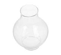 VALICLUD Handblown Windproof Glass Lamp Shade Protector Clear Round Chimney Replacement for Vintage Oil and Kerosene Lamps Sturdy Design Suitable for Antique Lanterns and Home Decor