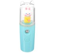 VALICLUD Handheld Facial Steamer 35ml Green Cartoon Design Mini Face Steamer for Deep Pore Cleaning and Hydrating Moisturizing Suitable for Home and Travel Use