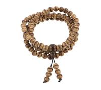 VALICLUD Handmade Wooden Bead Necklace for Meditation Elegant Beads Prayer Bracelet for Men Women Natural Aromatic Beads for Peaceful Mind Zen Aesthetic present for Spiritual