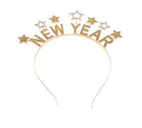 VALICLUD Happy Year Headband Glitter Crystal Party Womens Year Eve Accessory Spring Festival Headwear Hair Band