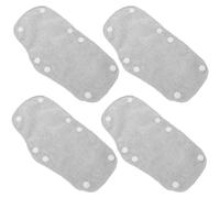 VALICLUD Hard Hat Sweatband Liner Easy to Fix to Hard Hat Fabric Material 4pcs with 8 Snap Fasteners Prevents Sweat from Falling to Eyes, for Factory and Construction Workers