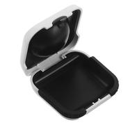 VALICLUD Hearing Aid Carrying Case with Shock-Absorbing Cushion Insert Portable Hearing Aid Storage Box for Adults White Travel-Friendly Organizer