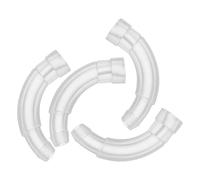 VALICLUD Hearing Aid Earmold Hook Replacement 4Pcs, Earmold Tubing Lock Connector, Hearing Aid Accessories for DIY Repair and Maintenance, Compatible Behind-The-Ear Devices