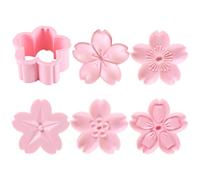 VALICLUD Heart Cookie Cutter Small Abs Baking Tool with Cherry Blossom Shaped Flower Cookie Molds and Biscuit Mold Easy to Use and Clean for Home and Professional Cake Shop Baking