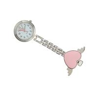 VALICLUD Heart Design Pocket Watch Alloy Medical Hanging Watch for Nursing Professionals Stylish and Functional for Shift Work and Medical Use