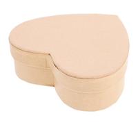 VALICLUD Heart Shaped Box Storage Box with Lid Beige Kraft Paper Romantic Decorative Design for Party Favor Valentine'S Day Packaging