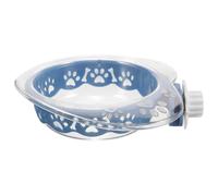 VALICLUD Heart-shaped Dog Bowl for Crate with Large-sized Capacity and Safe Plastic Material, Blue Pet Food Bowl Suitable for Cats and Dogs in Home Decor