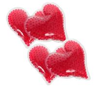 VALICLUD Heart Shaped Gel Ice Packs 4Pcs Small Reusable Cold Packs for Injuries Soft Cooling Therapy Bags for Beauty and Recovery Tired Eyes