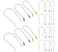 VALICLUD Heat-Resistant Hair Curling Clips with Firm Hold 24pcs for Hot Rollers Replacement Stainless Steel and Resin Material, for Quick Morning Routines the Road Styling