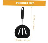 VALICLUD Heat-Resistant Slotted Silicone Spatula for Non-Stick Cookware Food-Grade Safe Cooking Tool with Scratch-Resistant Flexible Design Essential Kitchen Accessory for Daily Use and
