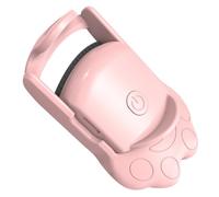 VALICLUD Heated Electric Eyelash Curler USB Rechargeable Portable Handheld Lash Accessory with Adorable Claw Pattern for Natural Curling and Eyelash Perming Pink