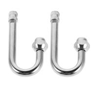 VALICLUD Heavy Duty Tire Valve Extension 2Pcs 180 Degree Stem Extender Tube Suitable for Bus Motorcycle Car Inflation