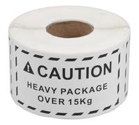 VALICLUD Heavy Item Stickers Shipping Caution Labels Fluorescent Waterproof Adhesive Roll for International Logistics and Pallet Handling Packages