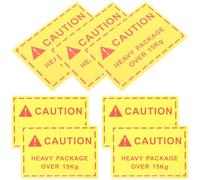 VALICLUD Heavy Object Warning Labels Caution Heavy Labels 100pcs Adhesive Shipping Stickers Easy to Stick Yellow for Shipping Work and Factory Use
