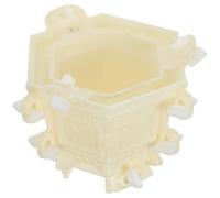 VALICLUD Hexagonal Plastic Concrete Planter Mold with Effortless Release and Finely Crafted Details, Reusable for Indoor and Outdoor Garden Planting, Elegant European Style Cement Pot Mold